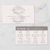 Carte De Visite Brochure de crème de tann beige Instructions pour  (Devant / Derrière)