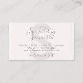 Carte De Visite Brochure de crème de tann beige Instructions pour  (Devant)