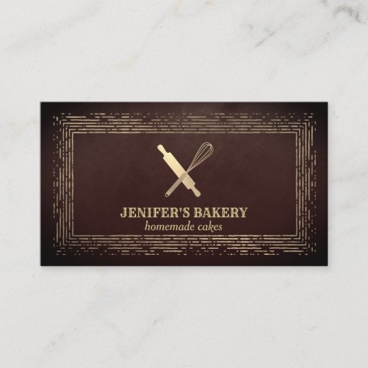 Carte De Visite Brochure professionnelle en or laminoir whisky che (Devant)