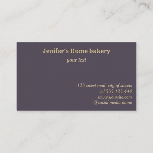 Carte De Visite Brochure professionnelle en or laminoir whisky che (Dos)