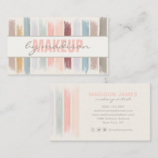 Carte De Visite Brochures à la mode moderne et chic (Devant / Derrière)