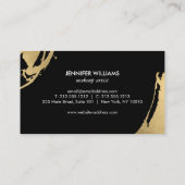 Carte De Visite Brochures Abstraites Faux Gold sur Grey III (Dos)