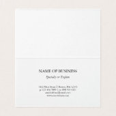 Carte De Visite Brochures Abstraites Rouge Turquoise (Intérieur déplié)