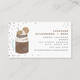 Carte De Visite Brochures au chocolat au lait extrême - Saupoudrer