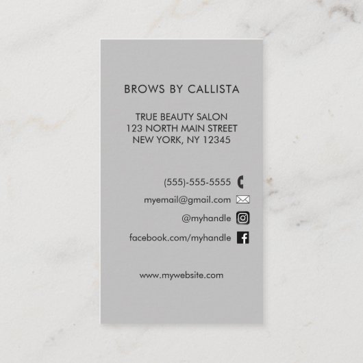 Carte De Visite Brochures de Parties scintillant en argent noir gl (Dos)