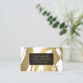 Carte De Visite Brochures or élégant et Abstrait IV (Debout devant)