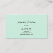 Carte De Visite Brochures professionnelles logo maquillage Gold Gr (Dos)