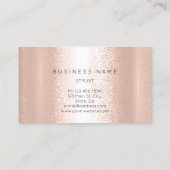 Carte De Visite Brochures professionnelles Maquillage Rose oculair (Dos)