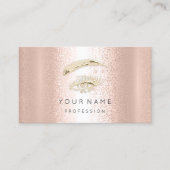 Carte De Visite Brochures professionnelles Maquillage Rose oculair (Devant)