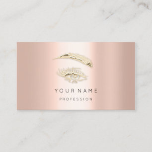 Carte De Visite Brochures professionnelles Rose de maquillage