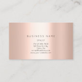 Carte De Visite Brochures professionnelles Rose de maquillage logo (Dos)