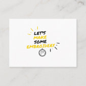 Carte De Visite broderie (Devant)