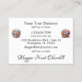 Carte De Visite Broderie / Couture / Mer (Dos)