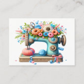 Carte De Visite Broderie / Couture / Mer (Devant)