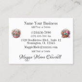 Carte De Visite Broderie / Couture / Mer (Dos)