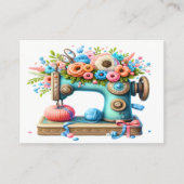 Carte De Visite Broderie / Couture / Mer (Devant)