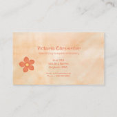 Carte De Visite Broderie de vêtements (Dos)