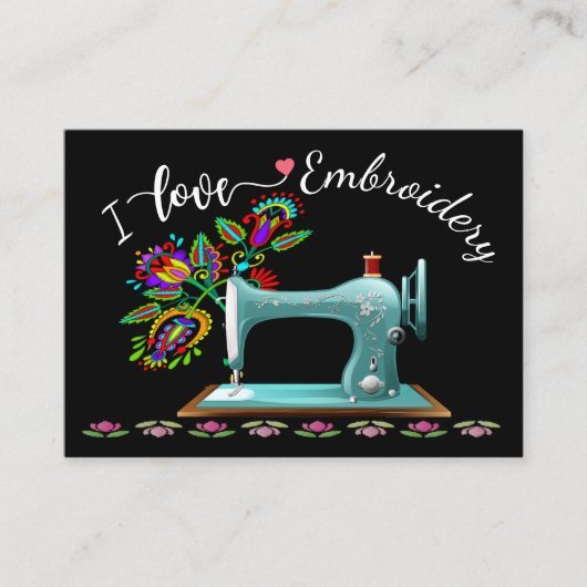 Carte De Visite Broderie - Mode - Marque (Devant)