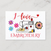 Carte De Visite Broderie - Mode - Marque (Devant)