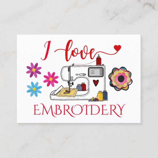 Carte De Visite Broderie - Mode - Marque (Devant)