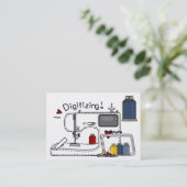 Carte De Visite Broderie - Mode - Stress - SRF (Debout devant)