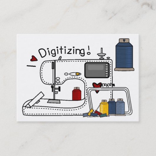 Carte De Visite Broderie - Mode - Stress - SRF (Devant)