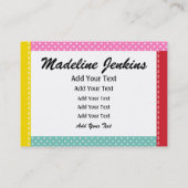 Carte De Visite Broderie - Mode - Stress - SRF (Dos)