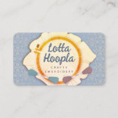 Carte De Visite Broderie salon de couture de fil de cerceau (Devant)