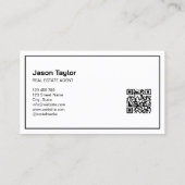 Carte De Visite Broker Realtor Professionnel Moderne Insertion Log (Dos)