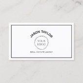 Carte De Visite Broker Realtor Professionnel Moderne Insertion Log (Devant)