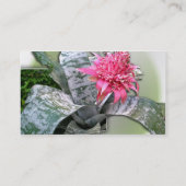 Carte De Visite Broméliade rose (Dos)