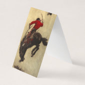 Carte De Visite Bronco par Newell Convers Wyeth (Devant)