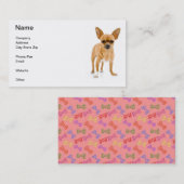 Carte de visite bronzage de chiwawa (Devant / Derrière)