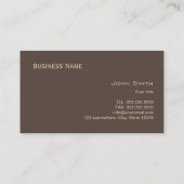 Carte de visite bronzage foncé de cheval vintage (Dos)