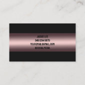 Carte De Visite Bronze de suppression de la junk (Dos)