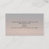 Carte de visite Bronze Diamondplate (Dos)