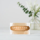 Carte De Visite Bronze Et Blanc Modernes Tan Mobile Spray (Debout devant)