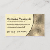 Carte De Visite Bronze or Gras Simple (Dos)