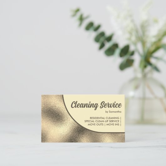 Carte De Visite Bronze or Gras Simple (Debout devant)