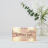 Carte De Visite Bronze Or Sleek Bronze Mobile Spray Tan (Debout devant)