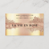 Carte De Visite Bronze Or Sleek Bronze Mobile Spray Tan (Dos)