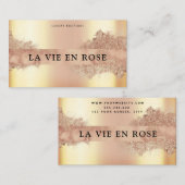 Carte De Visite Bronze Or Sleek Bronze Mobile Spray Tan (Devant / Derrière)