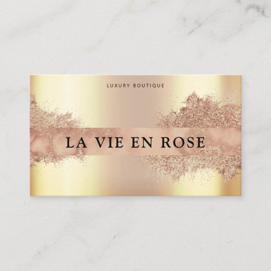 Carte De Visite Bronze Or Sleek Bronze Mobile Spray Tan (Devant)