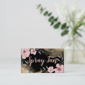 Carte De Visite Bronze Plutôt Floral Enk Mobile Spray Tan (Debout devant)