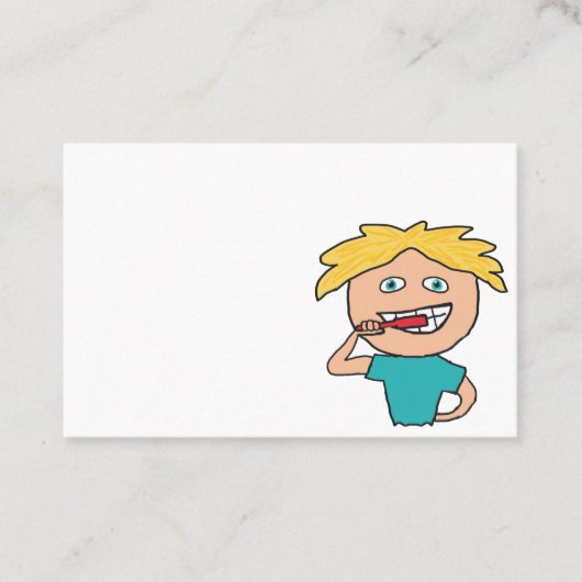 Carte De Visite Brossage des dents (Devant)