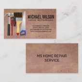Carte De Visite Brosse à courroie marteau | Handyman (Devant / Derrière)