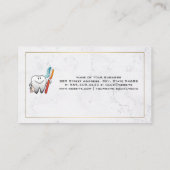 Carte De Visite Brosse à dent | Dentaire (Dos)