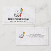 Carte De Visite Brosse à dent | Dentaire (Devant / Derrière)
