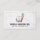 Carte De Visite Brosse à dent | Dentaire (Devant)