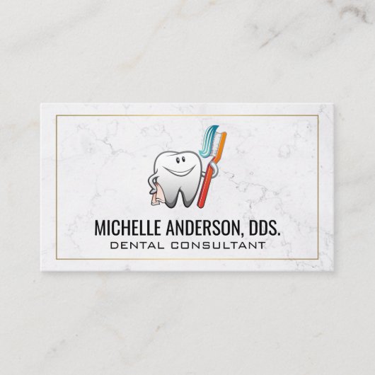 Carte De Visite Brosse à dent | Dentaire (Devant)